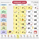 kalendar malaysia calendar feb 2025
