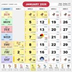 kalendar malaysia calendar jan 2026